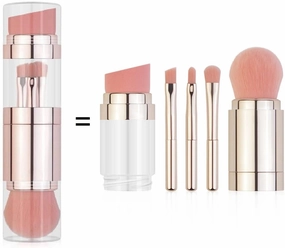 5 in 1 Makeup Brush Set Professional Convenience Travel Size (Pack of 5)