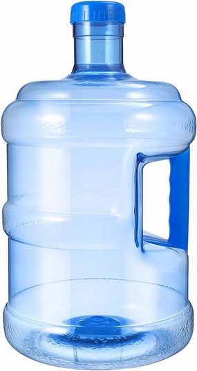 5L/1.3 Gallon Water Jug Plastic Water Bottle Portable Water Jug Container With Handle for Easy Carrying, Large Capacity Reusable for Car Outdoor Hiking Camping