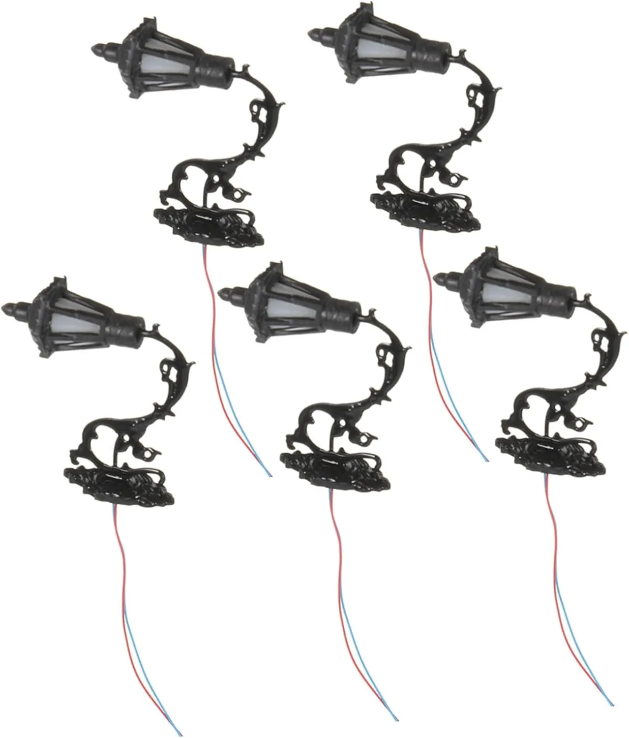 5pcs Dollhouse Wall Light Models Led Wall Lamps for House Decor Realistic Compact Design Easy to Install Accessory for Creative Miniature Landscaping