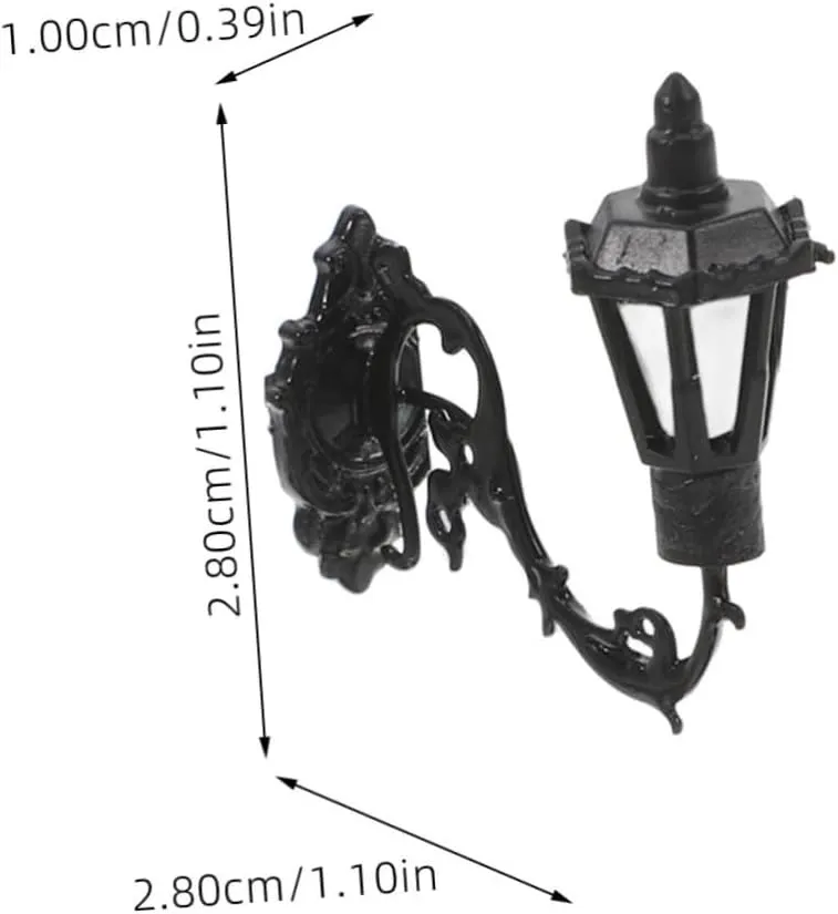 5pcs Dollhouse Wall Light Models Led Wall Lamps for House Decor Realistic Compact Design Easy to Install Accessory for Creative Miniature Landscaping