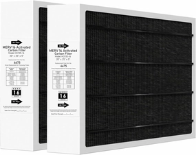 6675 20x25x5 MERV 16 Furnace Filter Compatible with Lennox X6675 Healthy Climate Carbon Merv 16 Home Furnace Filter for HVAC System(Actual Size: 19.8 x 24.8 x 4.3 In), Part Number HCF20-16, 2 Pack