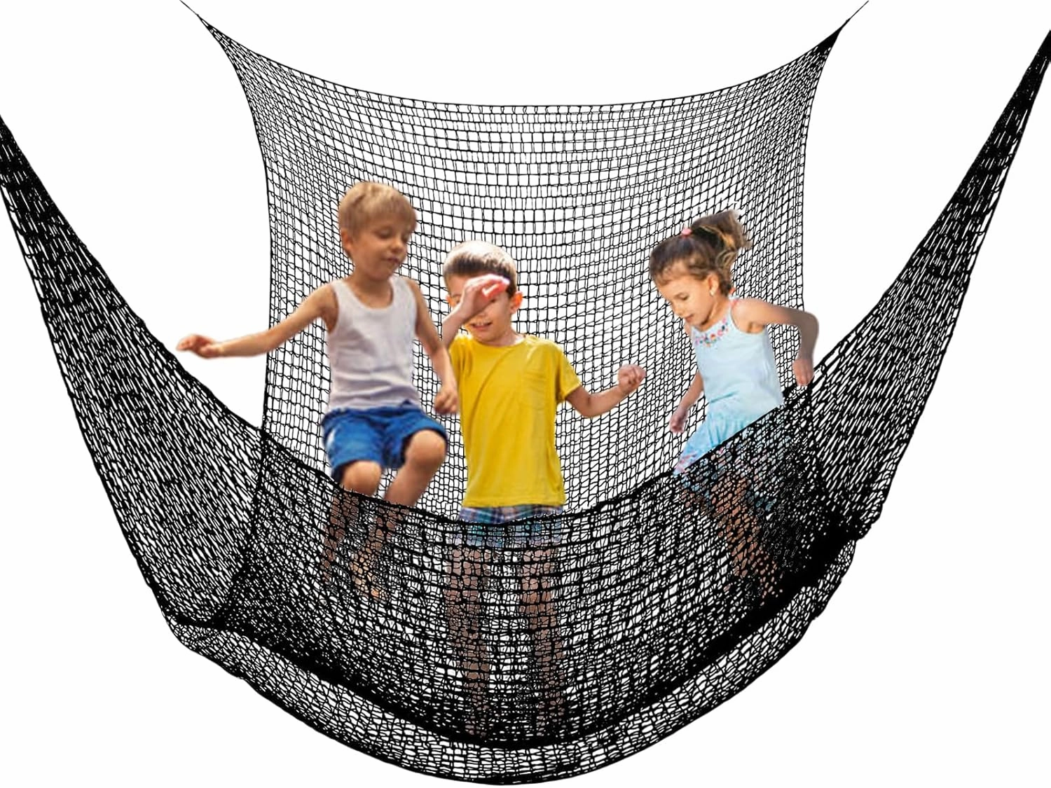 6.6 x 9.9 ft Playground Safety Net,Durable Polyester Climbing Cargo Net,Fall Protection Net for Obstacle Training, Tree House, Back Yard Playground Net etc