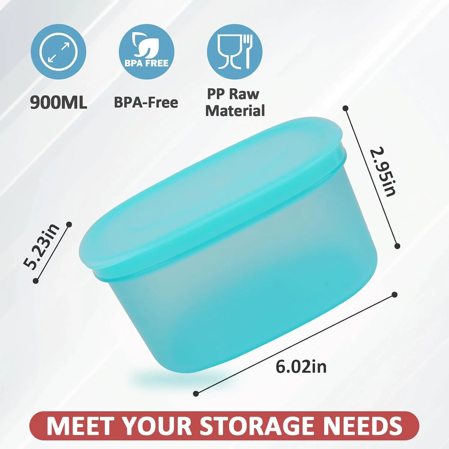7PCS Food Storage Containers with Lids,Reusable Plastic Airtight Food Storage Containers for Fridge,Ideal for Lunch Meal Prep,Leftovers,and Kitchen Organization,Freezer Safe (3.75 Cup)