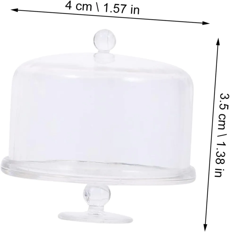 8pcs Mini Cake Stands Dollhouse Accessories for Creative Scenes Compact Display for Miniatures for Graduations and Model