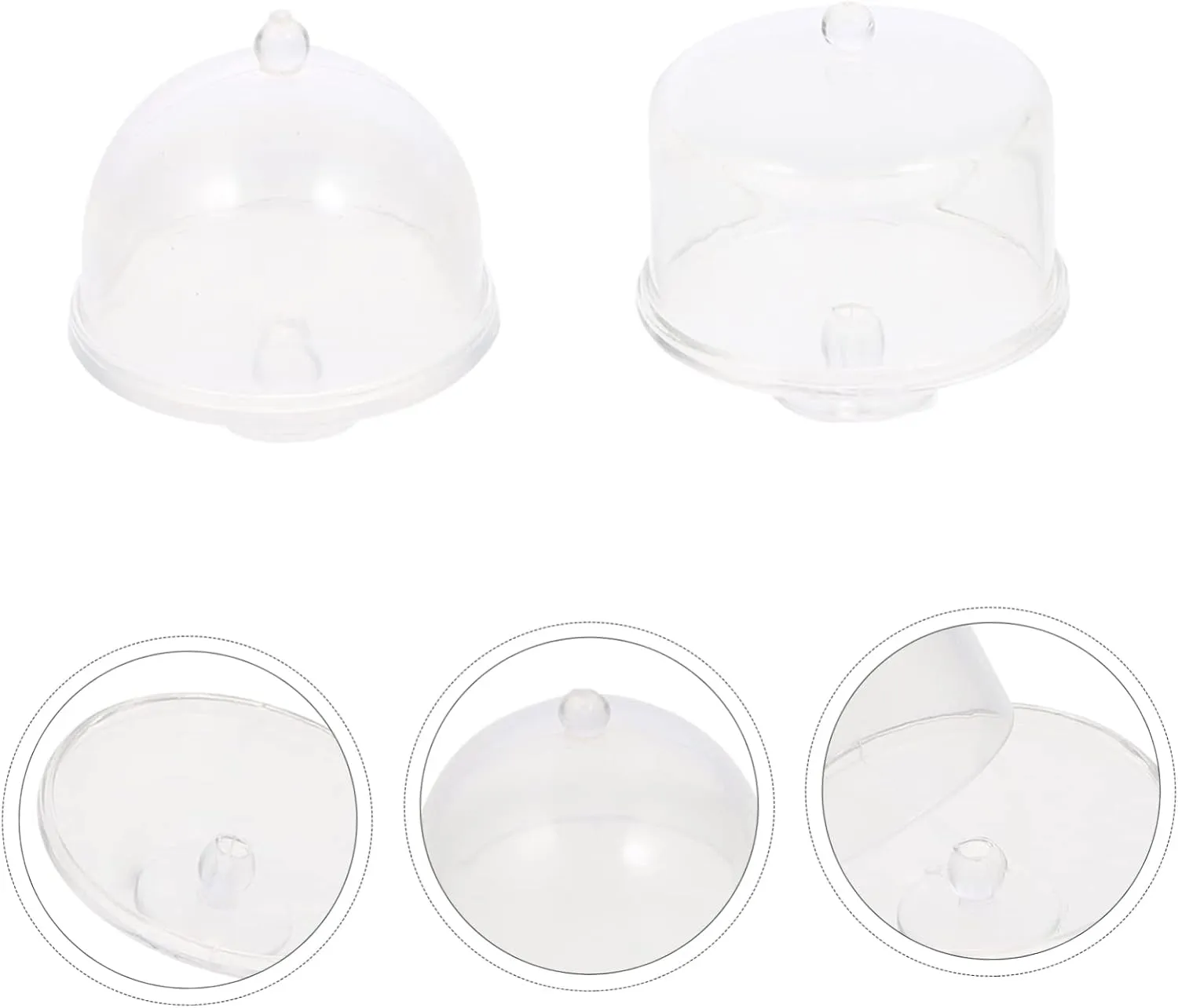 8pcs Mini Cake Stands Dollhouse Accessories for Creative Scenes Compact Display for Miniatures for Graduations and Model