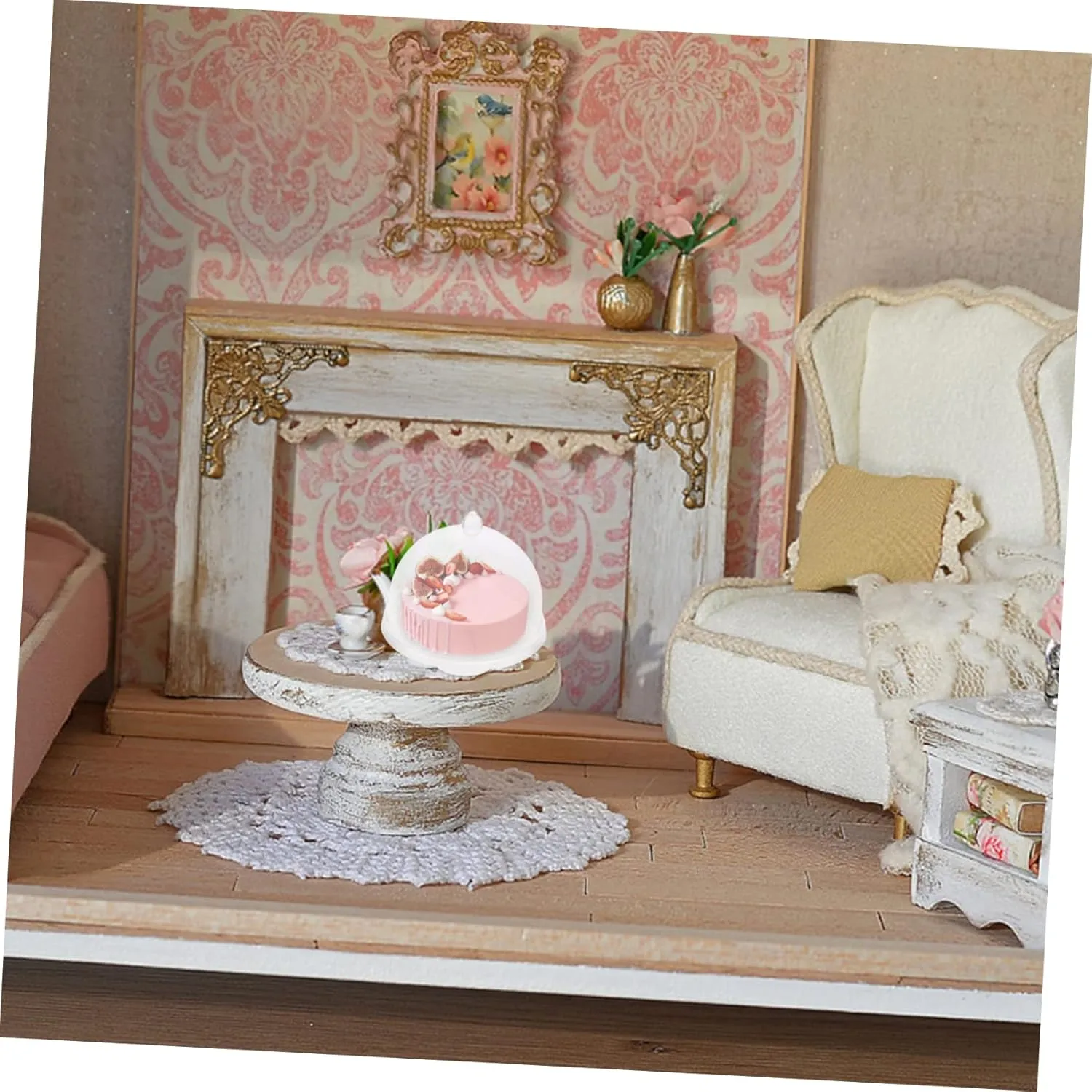 8pcs Mini Cake Stands Dollhouse Accessories for Creative Scenes Compact Display for Miniatures for Graduations and Model
