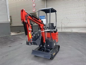 AGT Updated Model 1 Ton Mini Small Excavator, with Hydraulic Thumb and Pilot System,Dual Display and Swing Boom for Sale | AGT-DM12X-PLUS