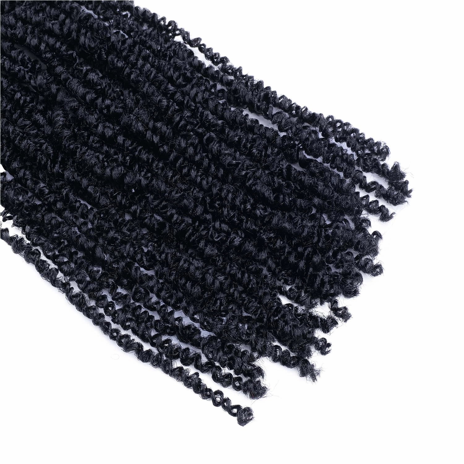 Aipin Pre-Twisted Passion Twist Hair mini Yanky Passion Twist Crochet Hair(18 nch 8Pack 1#)