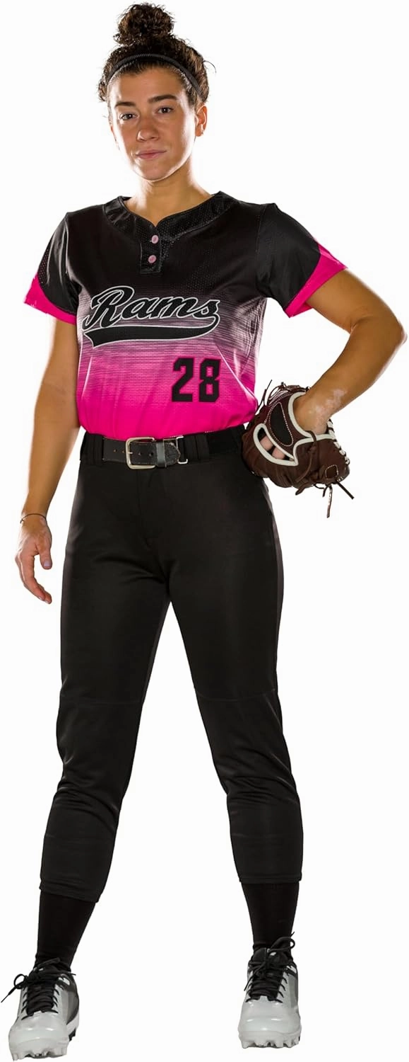 Alleson Athletic Women's Fastpitch/Softball Belt Loop Pant – Stretch Fabric, Moisture-Wicking, and Pro-Style Fit