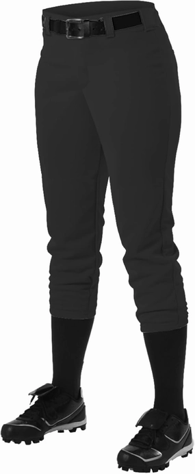 Alleson Athletic Women's Fastpitch/Softball Belt Loop Pant – Stretch Fabric, Moisture-Wicking, and Pro-Style Fit