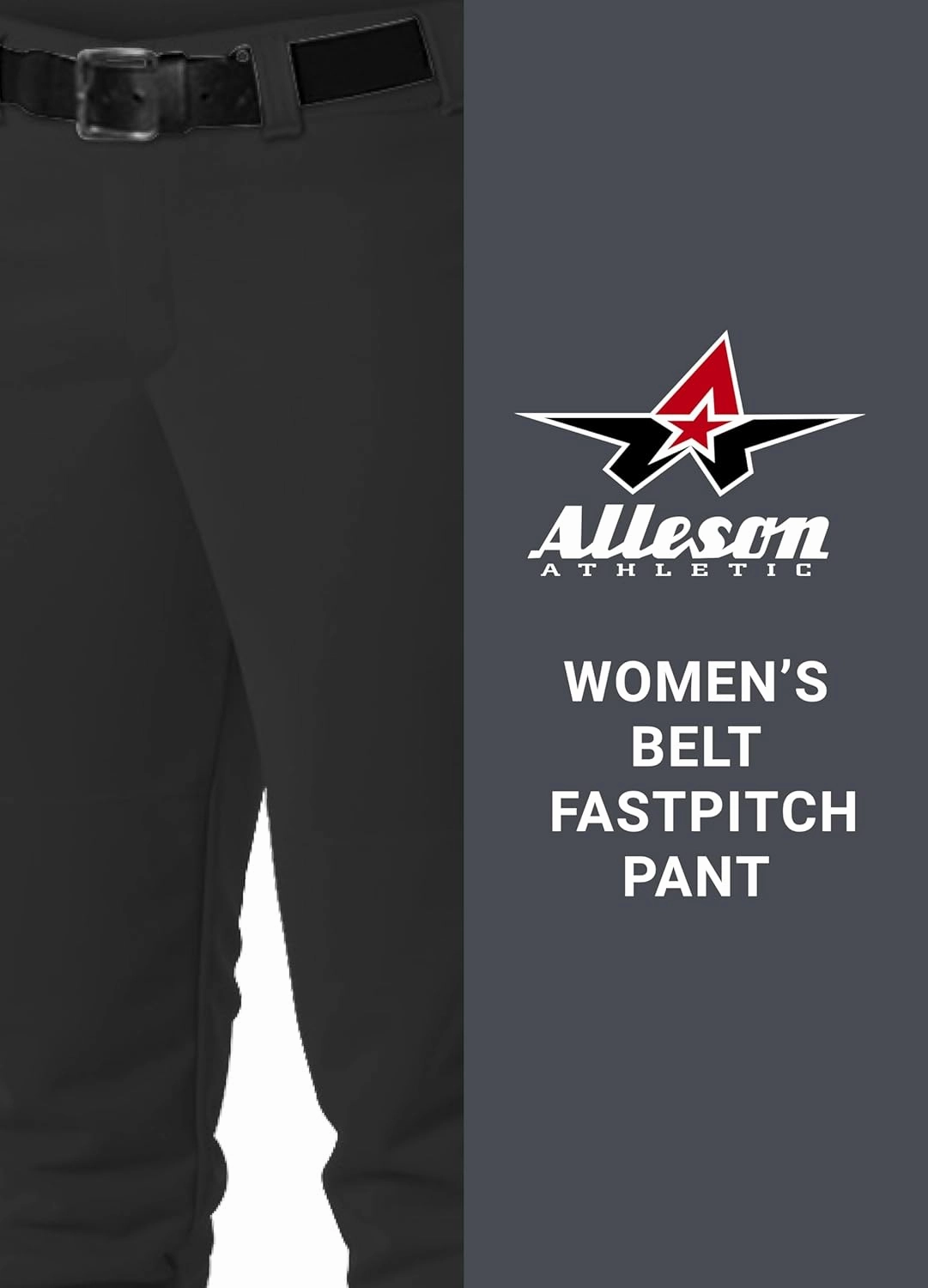 Alleson Athletic Women's Fastpitch/Softball Belt Loop Pant – Stretch Fabric, Moisture-Wicking, and Pro-Style Fit