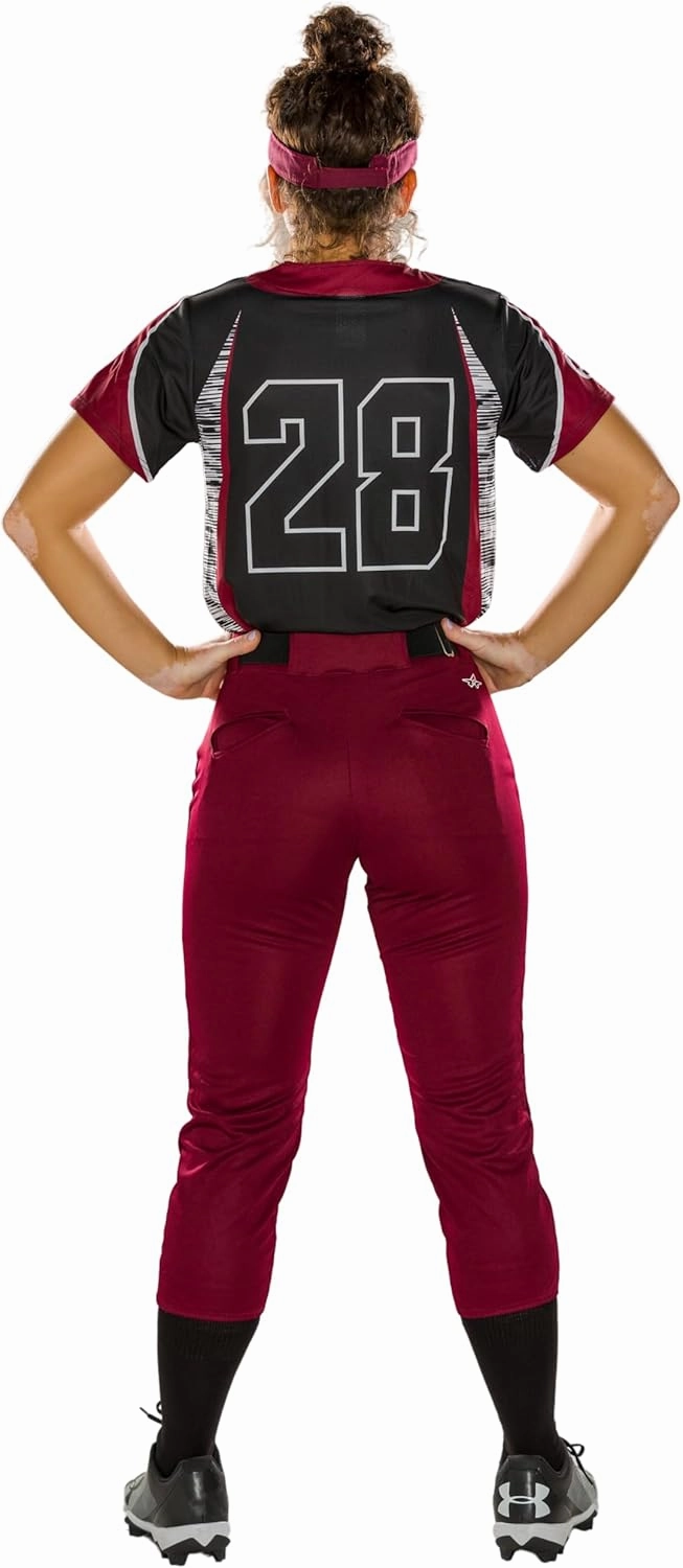 Alleson Athletic Women's Fastpitch/Softball Belt Loop Pant – Stretch Fabric, Moisture-Wicking, and Pro-Style Fit