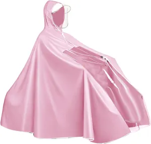 Alomejor Electric Battery Raincoat Long Full Body Reusable Rain Poncho for Single Occupant or Electric Battery Bikes (3XL Type)