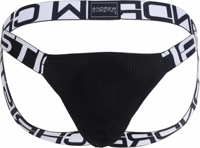 Andrew Christian Ultra Soft Jock w/ALMOST NAKED Medium Black