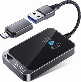Android Auto Wireless Adapter, Innovative Instant Connection via NFC Converts Wired to Wireless for Factory Wired Android Auto Car, Wireless Dongle Fit for Android 11  & Cars from 2017(Gray)