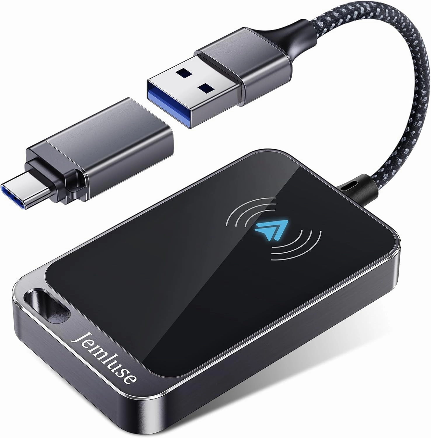 Android Auto Wireless Adapter, Innovative Instant Connection via NFC Converts Wired to Wireless for Factory Wired Android Auto Car, Wireless Dongle Fit for Android 11  & Cars from 2017(Gray)