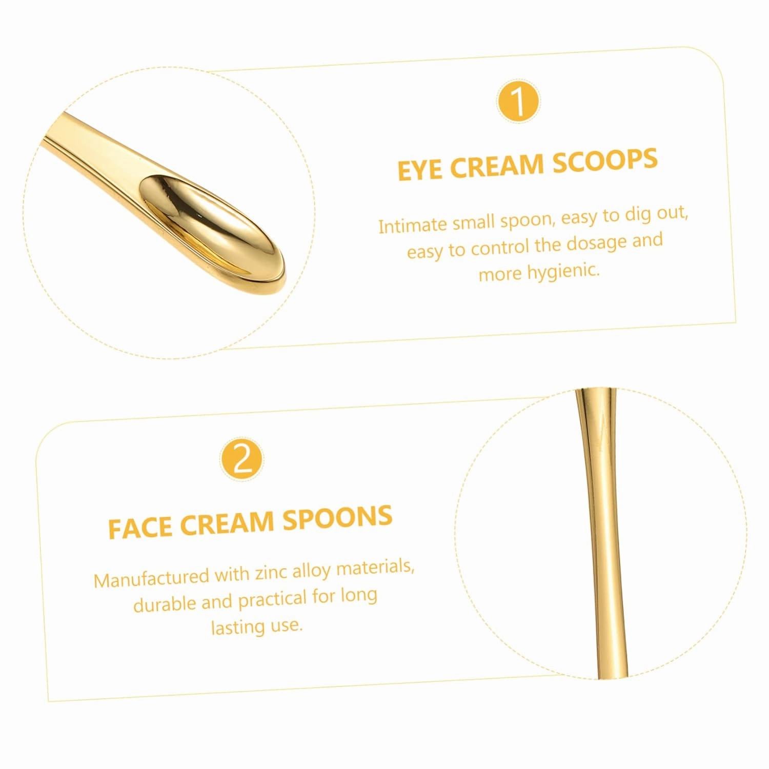 Angoily 25pcs Mini Cosmetic Spoons for Eye Cream and Facial Products Portable Skincare Scoop for Mixing Testing and Applying Creams and Masks for Home and Salon Use