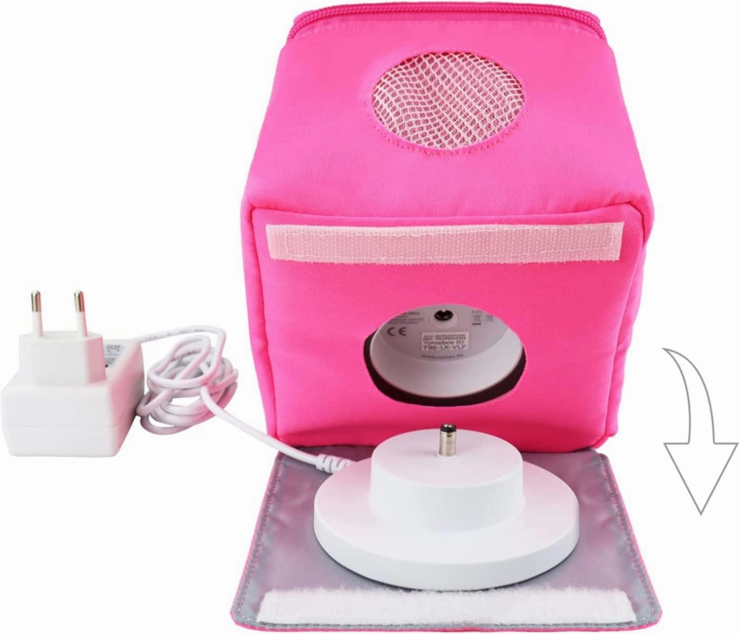 Annmore Carrying Case for Toniebox and Tonie Figures, Portable Bag for Tonie Characters Storage and Transport, Hot Pink