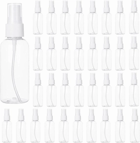 APACALI 50PCS 2 Oz Spray Bottle Mini Mist Sprayer Clear Fine Small Spray Bottle Empty Travel Spray Bottles Reusable Liquid Containers Water Spray Bottle for Perfume, Plant(60ml)