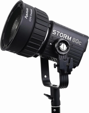 Aputure 80c RGB LED Video Light, Bundle with CF4 Fresnel, Full Color Point Source Fixture, 20,185 Lux @1m, 1800K-20,000K, Advanced Diode Mixing, IP65 Weatherproof