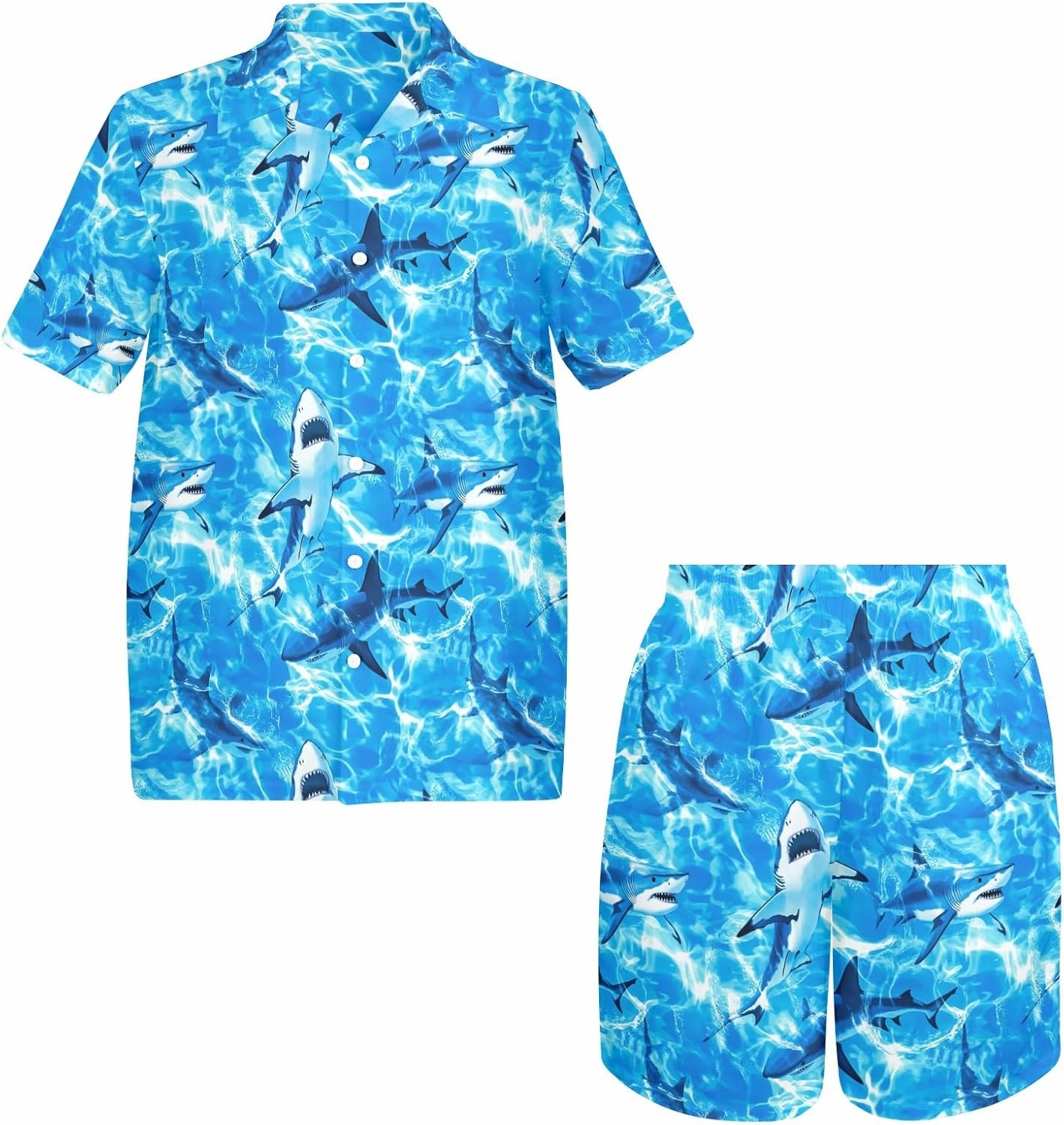 Artsadd 80s 90s Outfit for Men Hawaiian Shirt and Shorts Set Beach Party Outfits