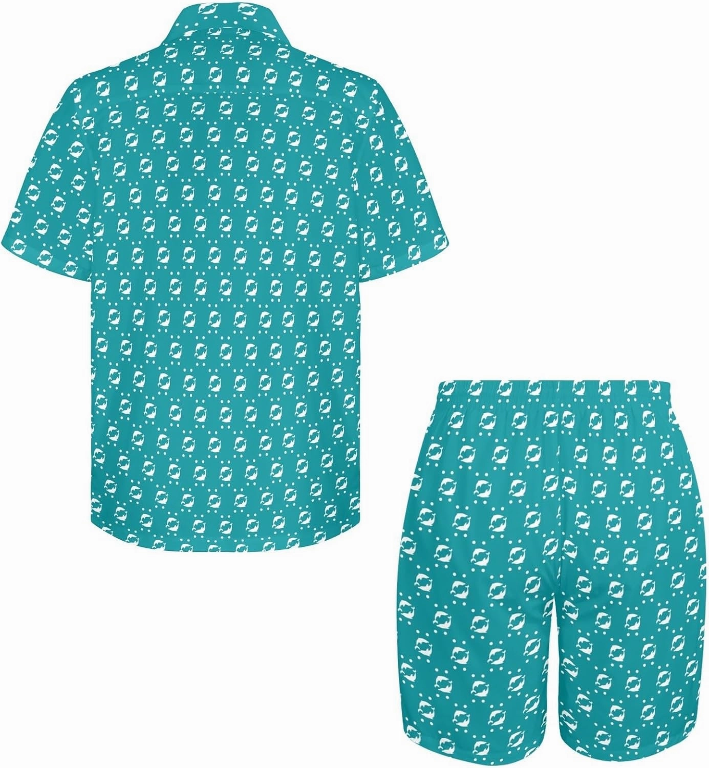 Artsadd 80s 90s Outfit for Men Hawaiian Shirt and Shorts Set Beach Party Outfits