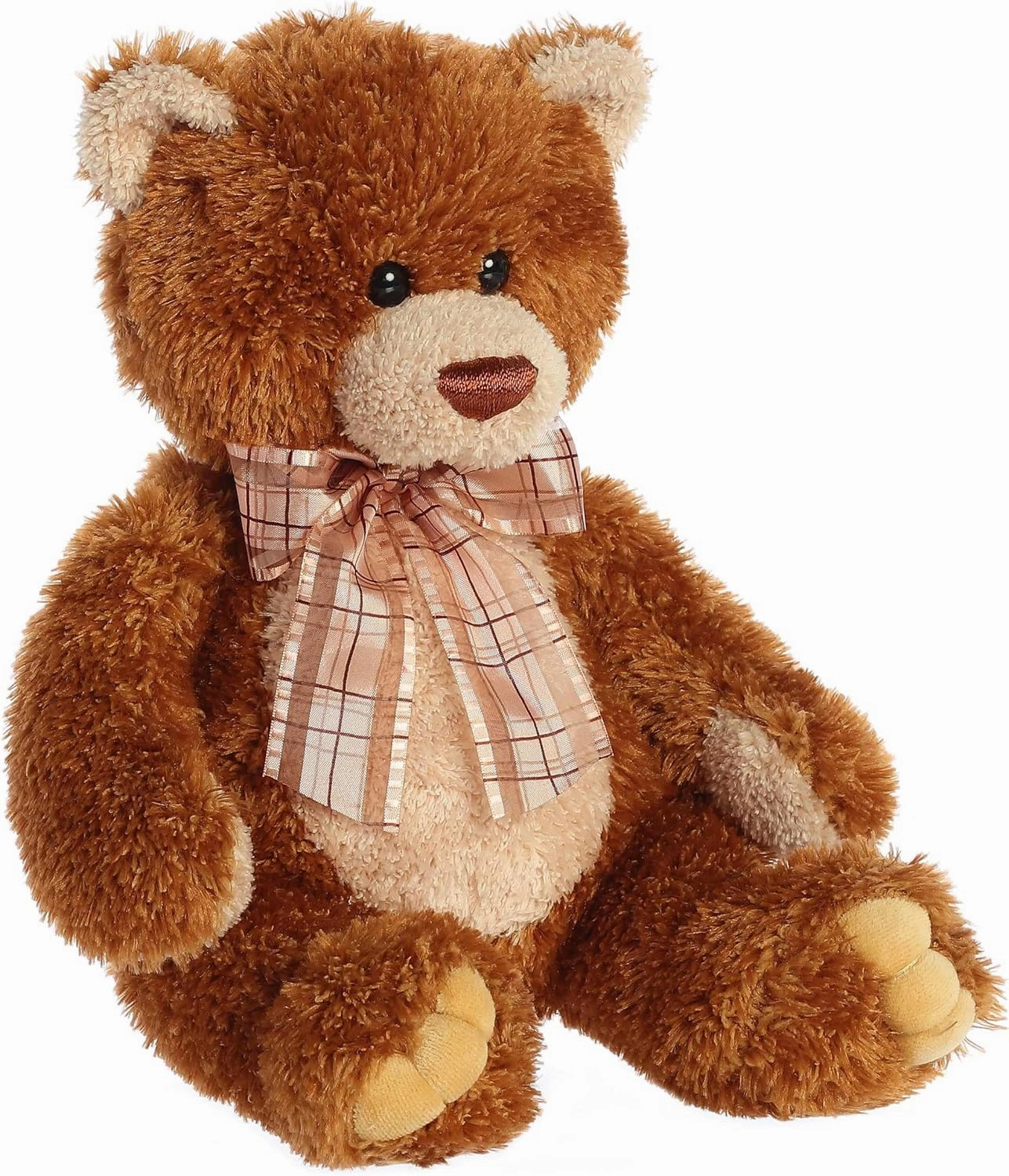 Aurora® Snuggly Bear Brown Sugar™ Stuffed Animal - Comforting Companion - Imaginative Play - 12 Inches