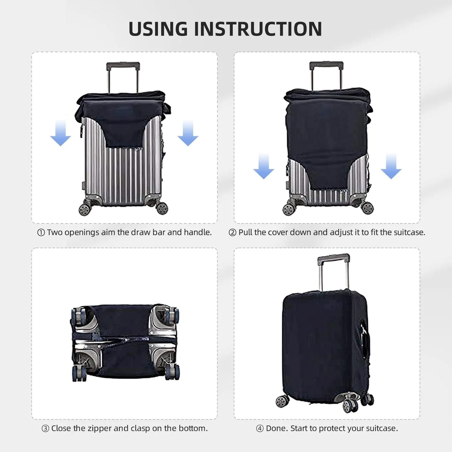 Autumn Leaves Fall Travel Luggage Suitcase Cover, Washable Suitcase Covers Elastic, M - Fits 22-24 inch luggage