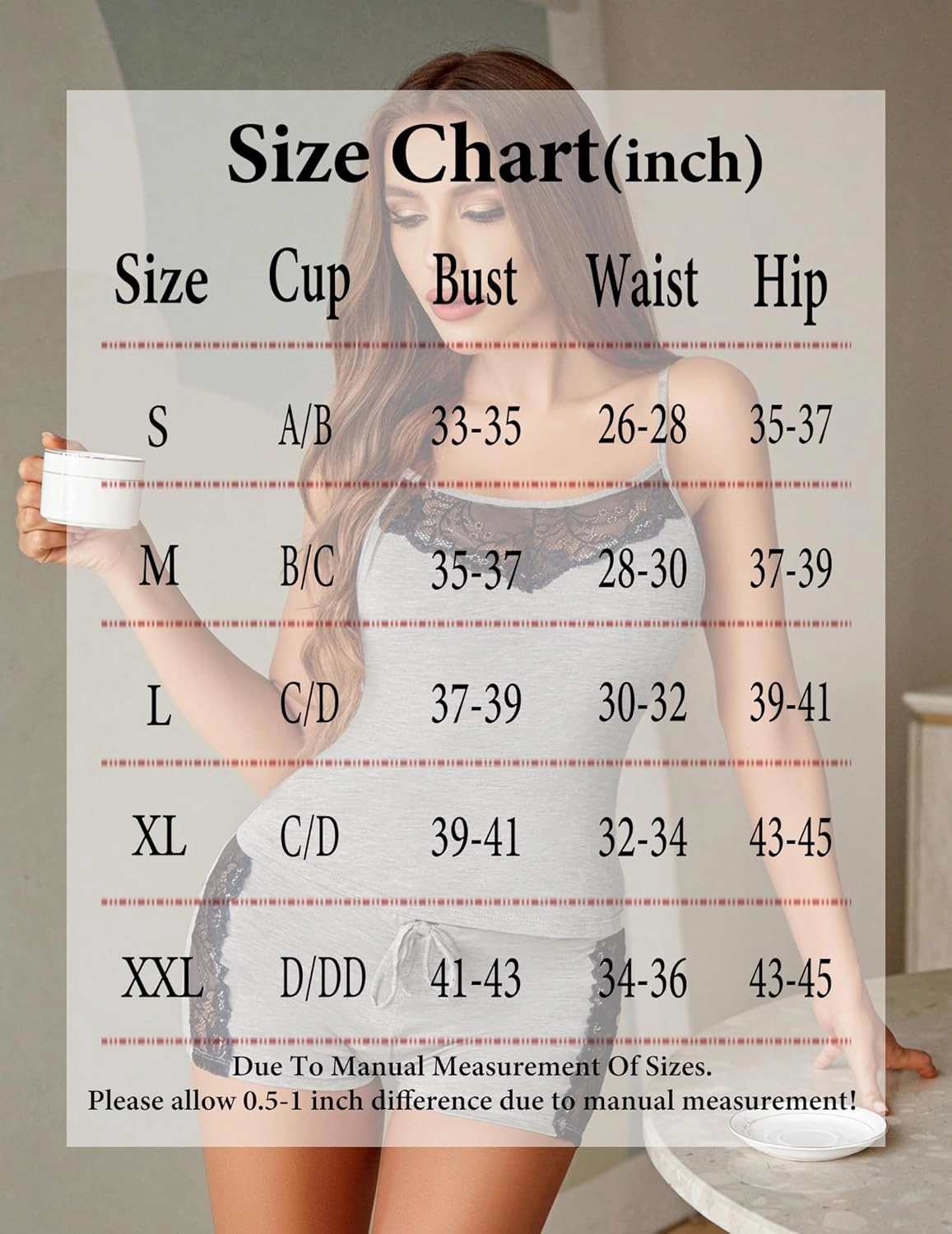 Avidlove Women Sleepwear Lace Pajamas Set Shorts Nightwear Camisole Short Sets