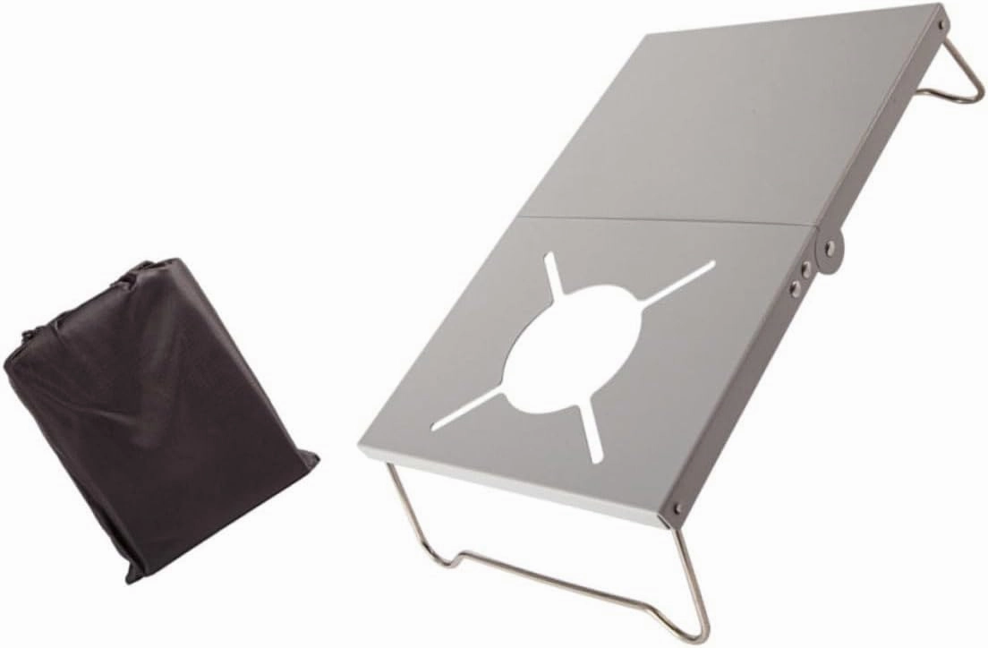 balacoo Folding Camping Table Stove Rack Portable Outdoor Desk Aluminum Alloy Stove Bracket Set