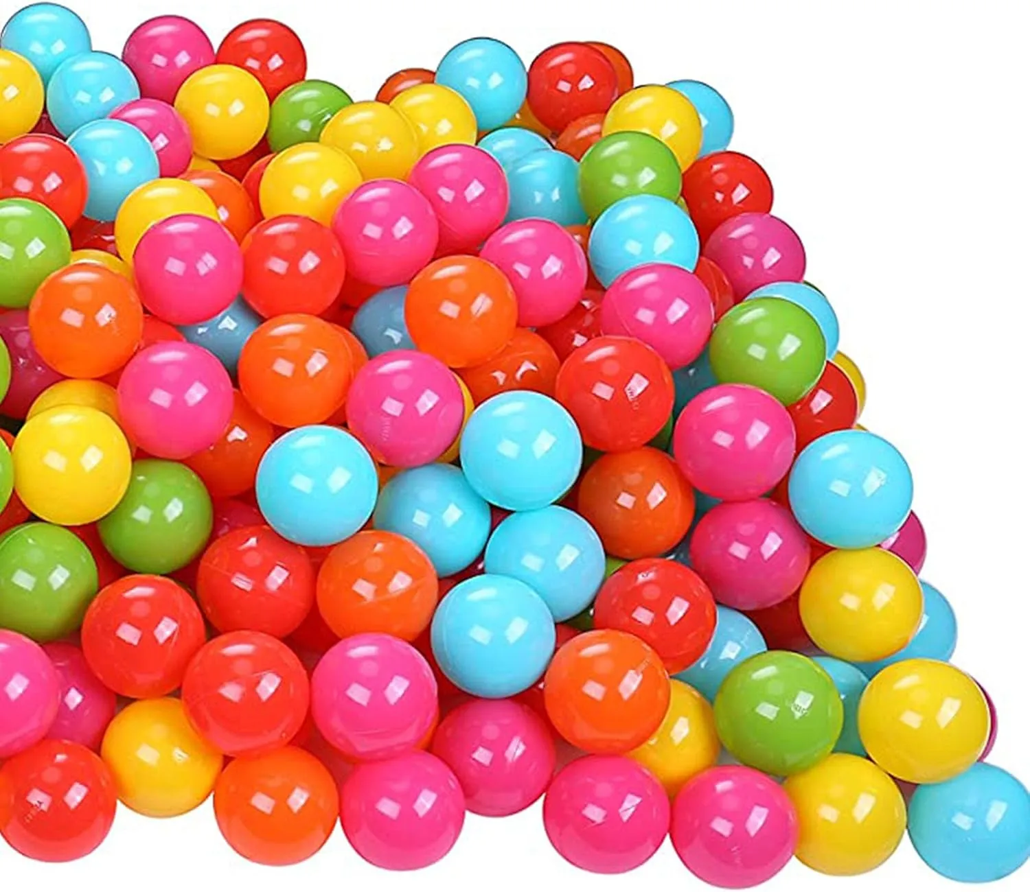 BalanceFrom Play Pit Balls, Kids Plastic Toy Balls for Playpen, Bounce House, or Pool
