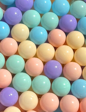 Ball Pit Balls 100 for Baby and Toddler Phthalate Free BPA Free Crush Proof 2.16 Inches Plastic Multicolored Pit Balls in Reusable Play Toys Gift for Kids (Macarons 5 Colors)