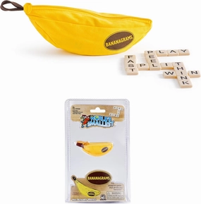 Bananagrams Classic World's Smallest Bundle. Fun Word Game Set for All Ages. Portable Fast-Paced Word Play for Families & Friends. Perfect for Game Nights, Travel, and Fun!