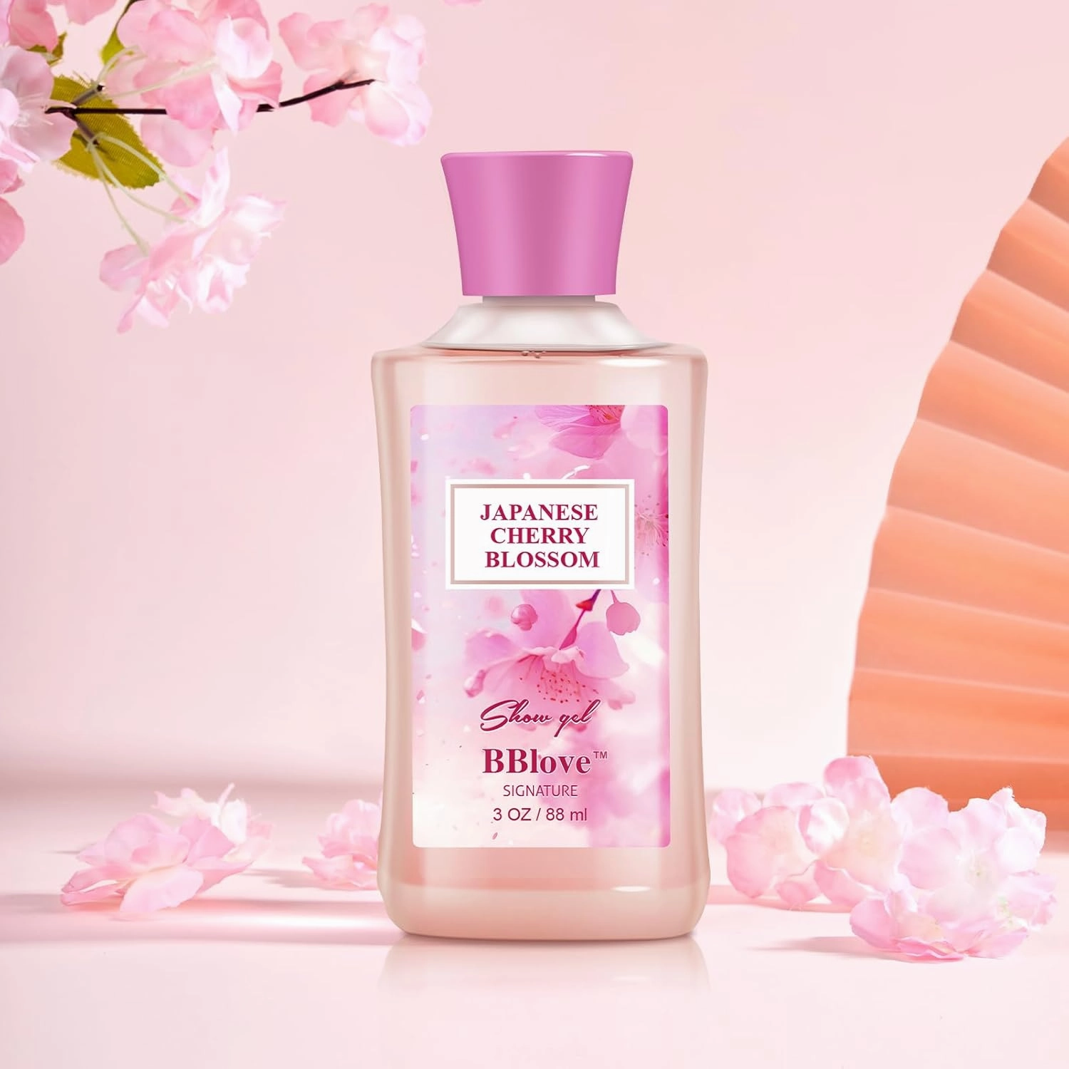 Bath and Body Gift Set for Women & Girls, Japanese Cherry Blossom, 3PCS Set for - Shower Gel, Body Lotion, Body Mist, Body Care Travel Set