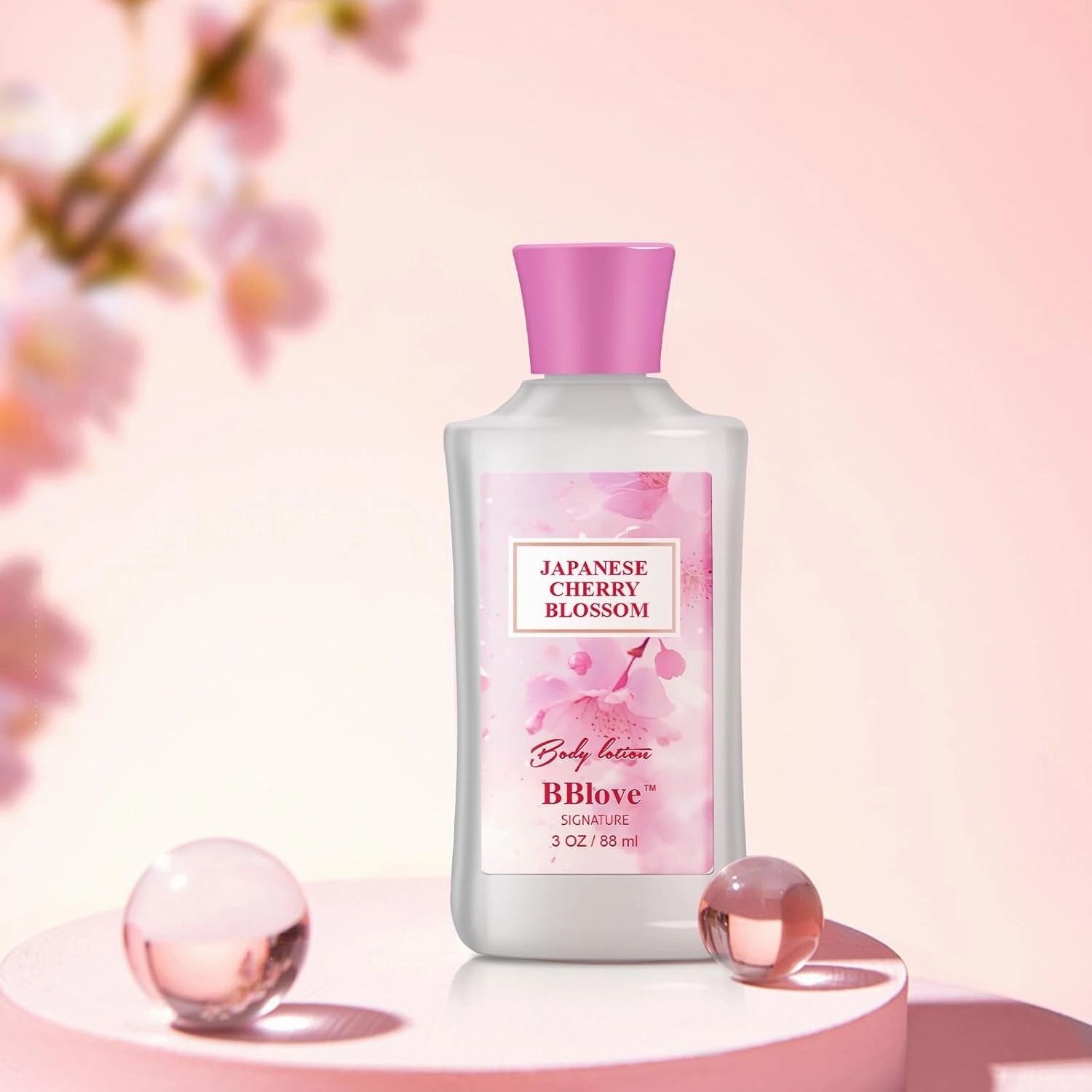 Bath and Body Gift Set for Women & Girls, Japanese Cherry Blossom, 3PCS Set for - Shower Gel, Body Lotion, Body Mist, Body Care Travel Set