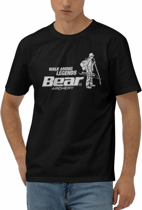 Bear Archery T-Shirt Men's Classic Basic Homecoming Basic Spring Short Sleeve Tops-