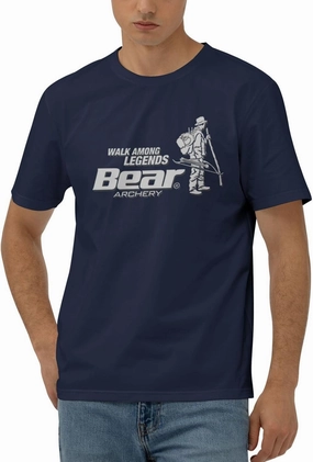 Bear Archery T-Shirt Men's Classic Basic Homecoming Basic Spring Short Sleeve Tops-