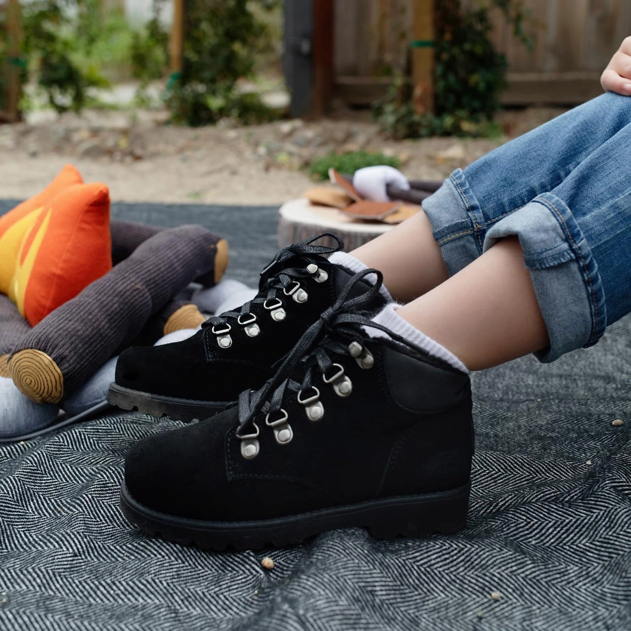 BEARPAW Sam Youth Boot | Youth's Ankle Boot | Youth's Lace-up Boot | Comfortable Winter Boot