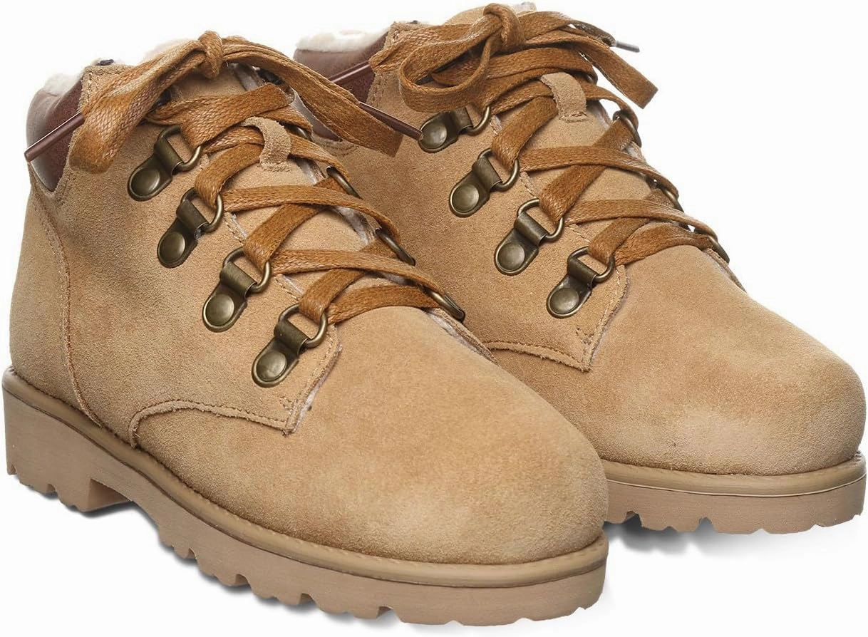BEARPAW Sam Youth Boot | Youth's Ankle Boot | Youth's Lace-up Boot | Comfortable Winter Boot