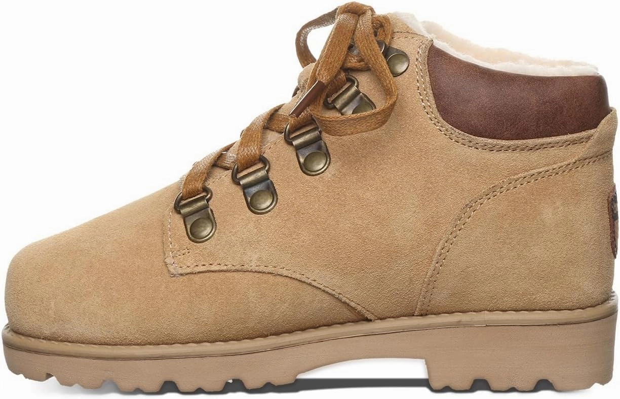 BEARPAW Sam Youth Boot | Youth's Ankle Boot | Youth's Lace-up Boot | Comfortable Winter Boot