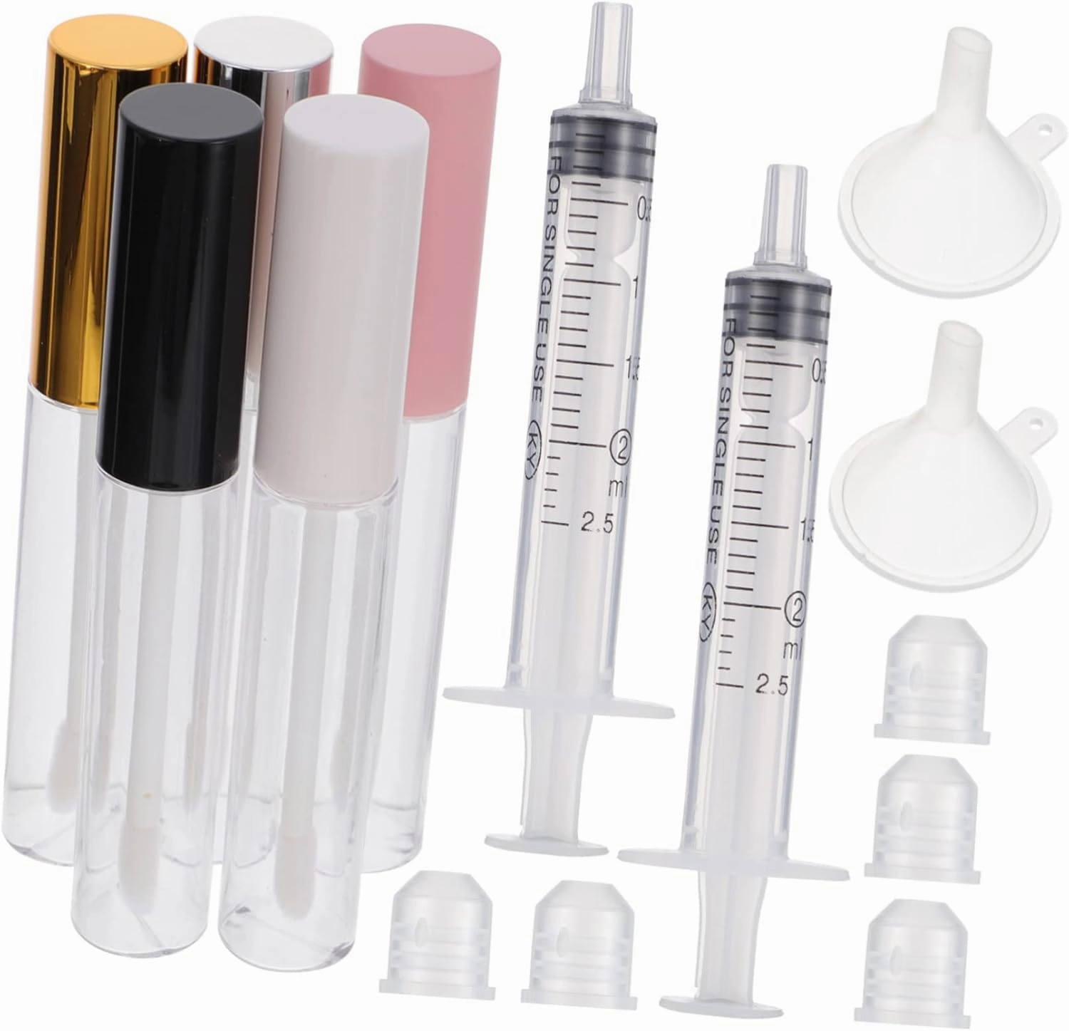 Beaupretty 30pcs Refillable Mascara Tubes Clear Containers with Wand Lightweight Lip Gloss Bottles for DIY Beauty Projects for Travel Storage