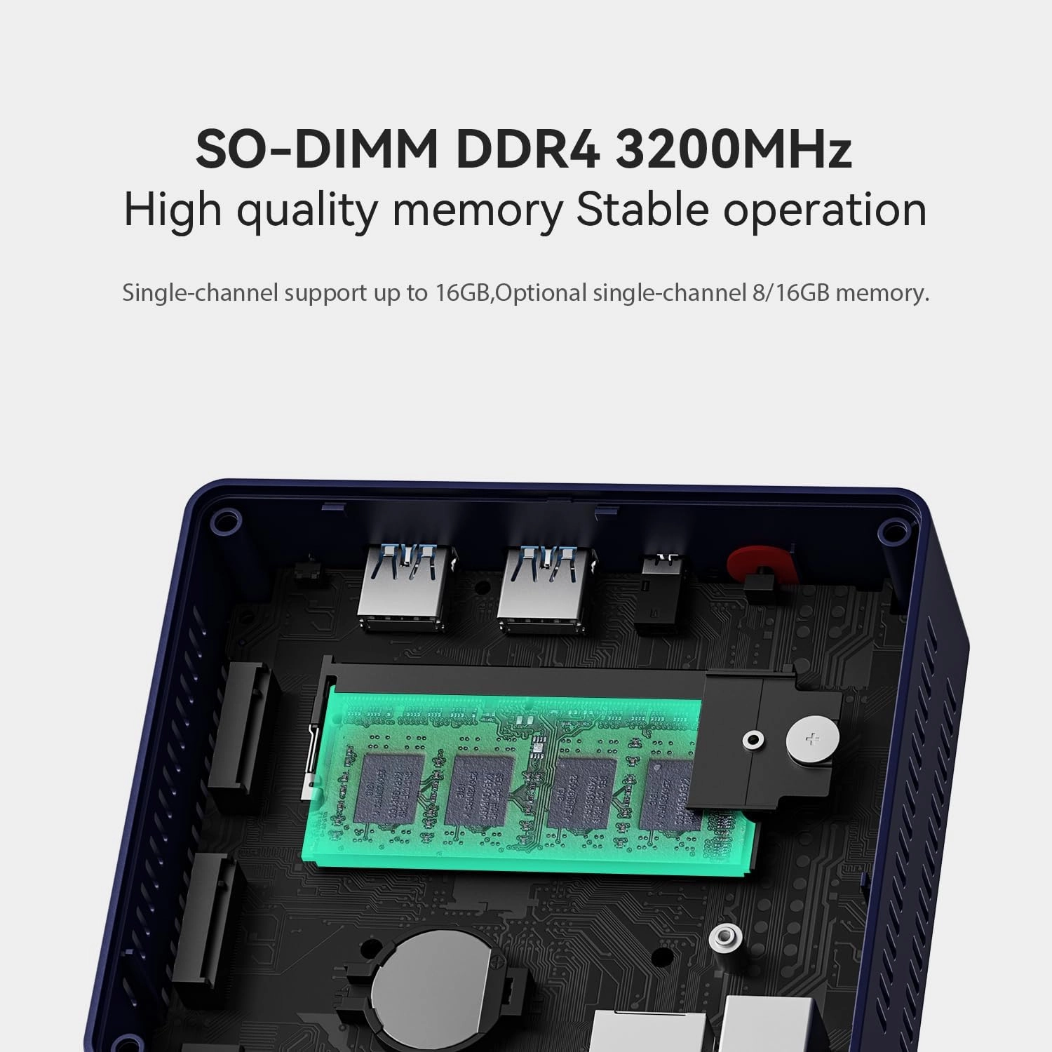 Beelink MINIS13 PRO Mini PC with Processor N150,16G DDR4 500G SSD Mini Desktop Computer, WiFi6, 1000M LAN, BT5.2 Dual HDMI Business Mini Computer