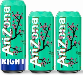 BeerSkin Skywin Silicone Can Sleeve- 3 Pack 24 oz (710ml), Silicone Can Cover, Soda Can Sleeve, Hides Can by Disguising as a Can of Soda (Green Tea)