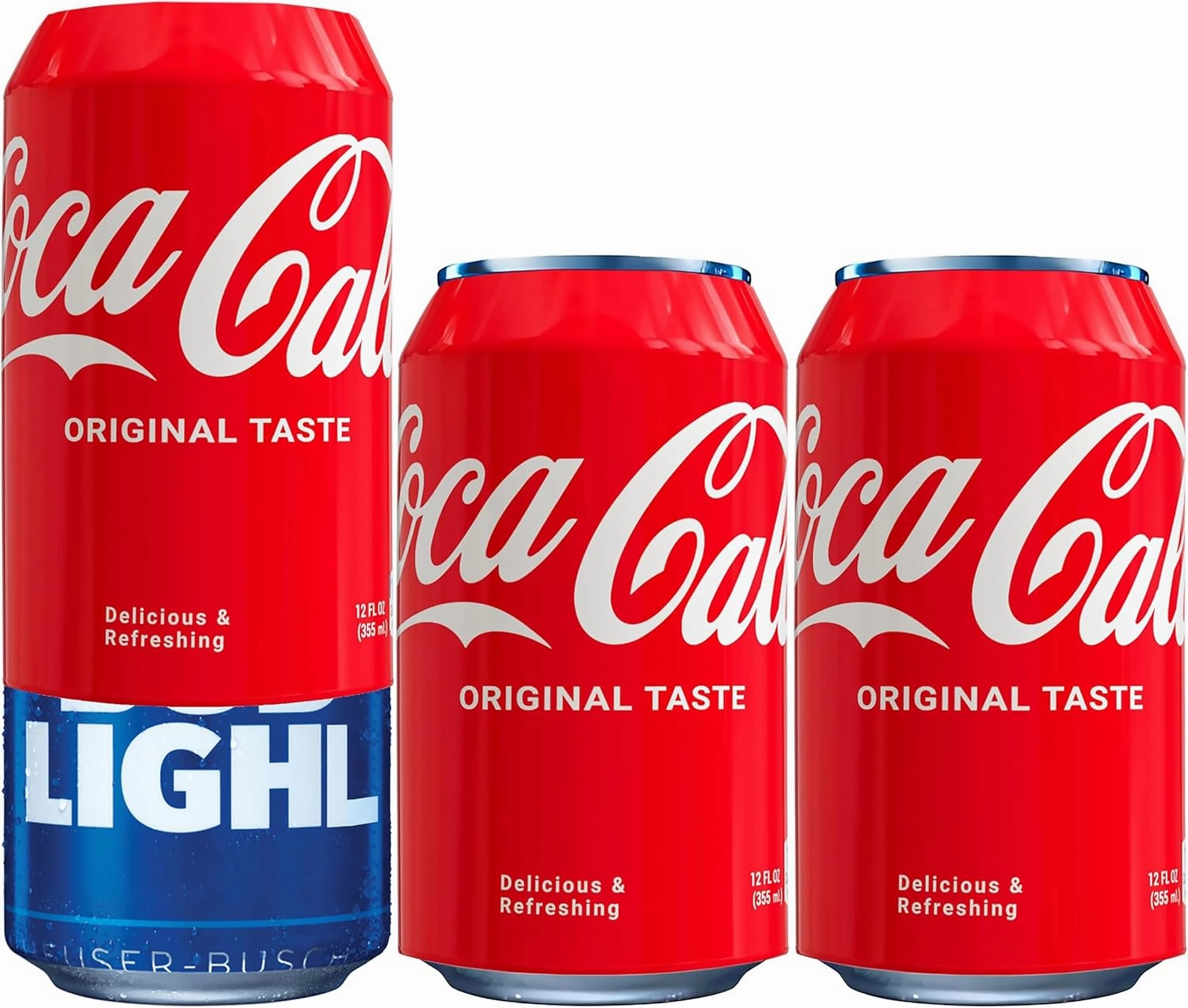 BeerSkin Skywin Silicone Cover Red-3 Pack 12oz (355ml), Sleeve for Soda, Hides and Disguises as a Can of Soda (Horizontal)