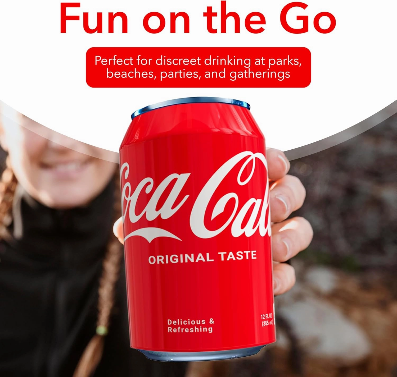 BeerSkin Skywin Silicone Cover Red-3 Pack 12oz (355ml), Sleeve for Soda, Hides and Disguises as a Can of Soda (Horizontal)