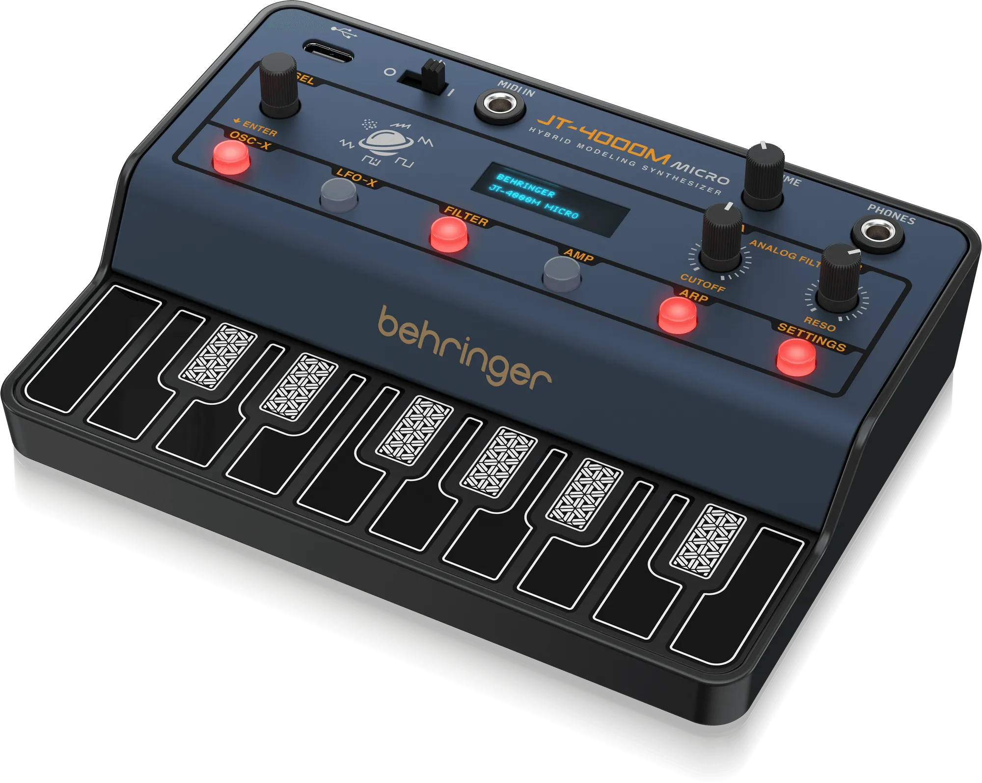 Behringer JT-4000M Micro Hybrid Modeling Synthesizer with MIDI