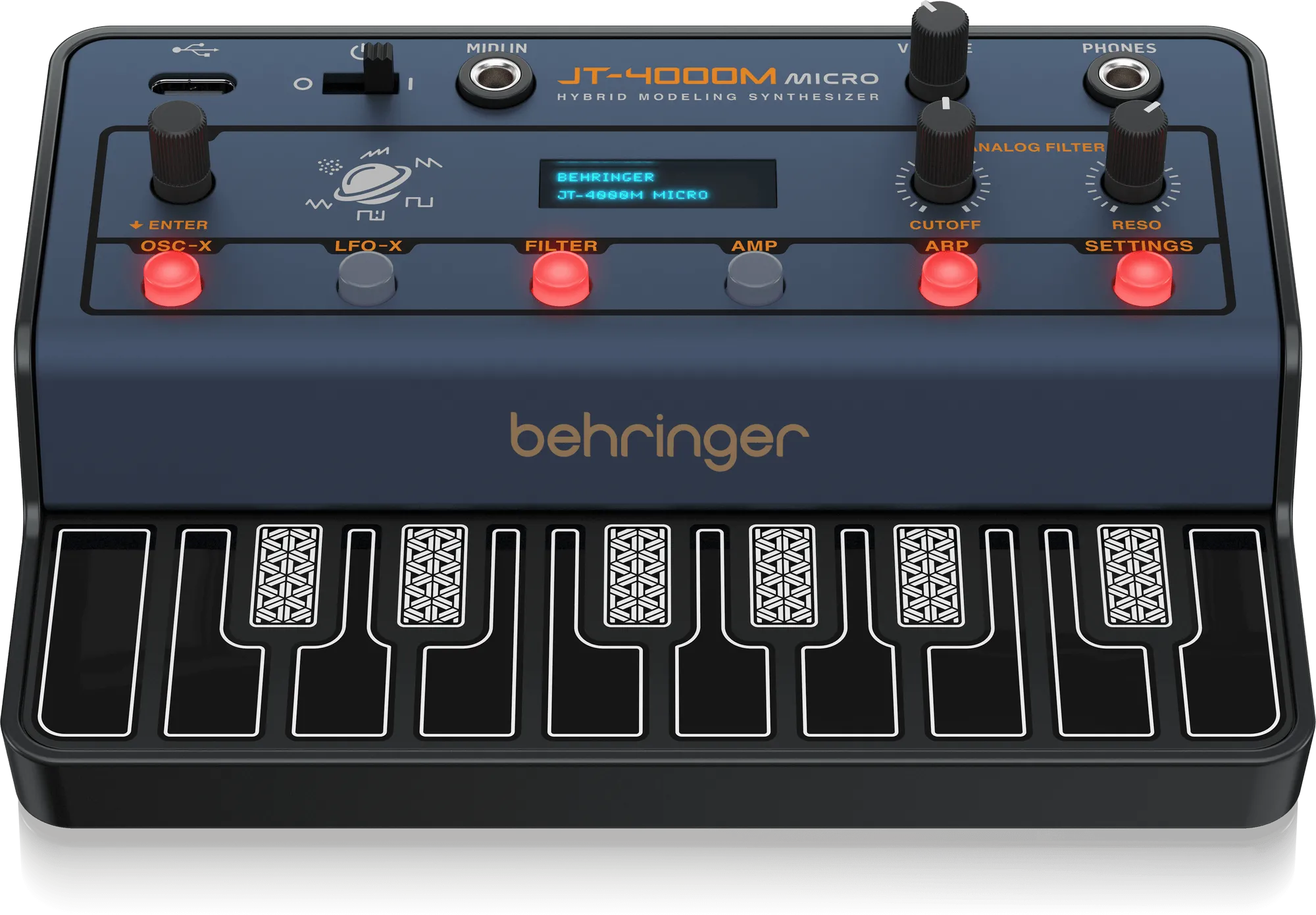 Behringer JT-4000M Micro Hybrid Modeling Synthesizer with MIDI