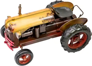 Berfutall-Vintage-Inspired Iron Classic Tractor Model - Collectible Decoration with Rustic Charm (E)