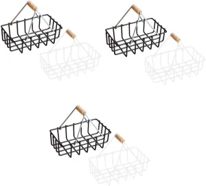 BESPORTBLE 3sets 2pcs Miniature Basket Model Mini House Baskets for Doll House Decor Realistic Design Material Inspires Creativity and Imagination for Mini Craft Collectors 2pcs*3