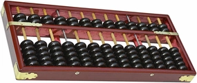 BESPORTBLE Traditional Arithmetic Wooden Abacus 7 Bead Vintage Style Portable for Boys and Girls Students